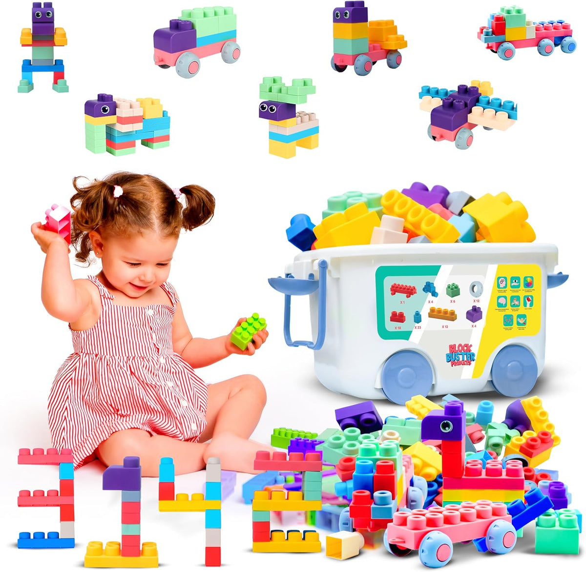 STEM 80 PCS SOFT BUILDING BLOCKS