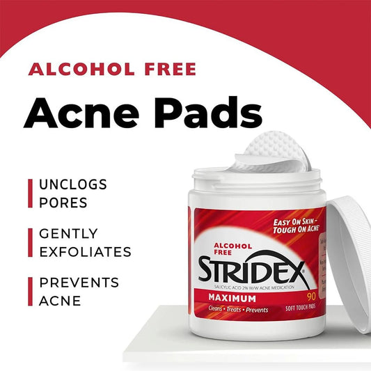 STRIDEX - Maximum 2% Salicylic Acid Soft Touch Pads