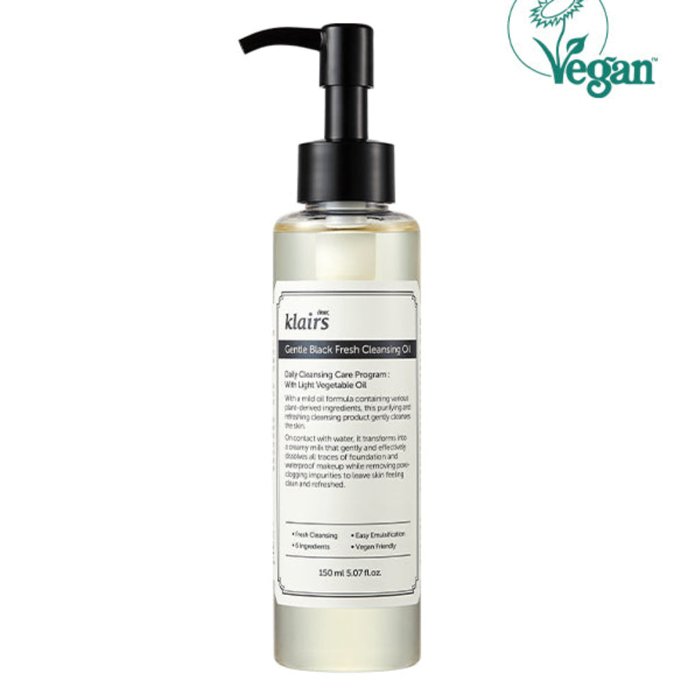 Dear, Klairs - Gentle Black Fresh Cleansing Oil