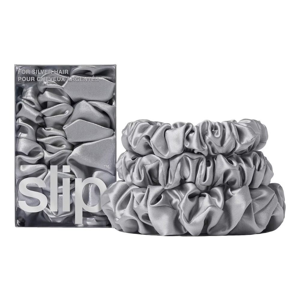 Slip Back to Basics Midi/Large Scrunchie - Silver