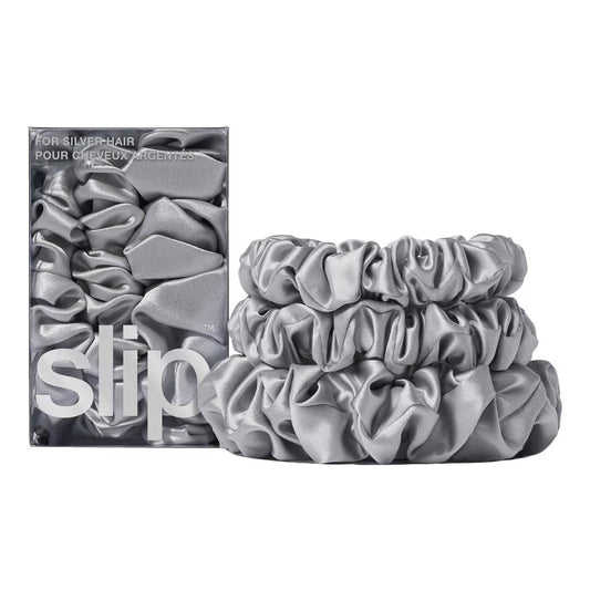 Slip Back to Basics Midi/Large Scrunchie - Silver