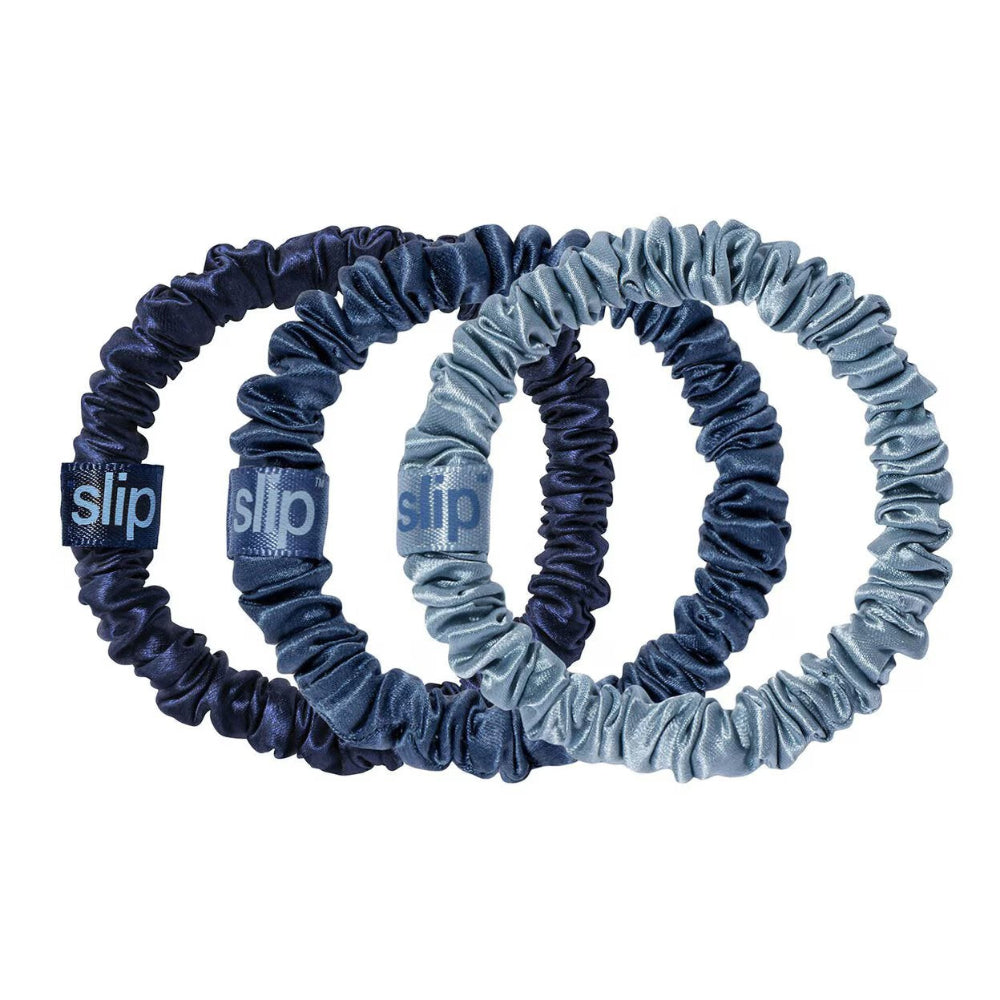 Slip Skinny Scrunchie Trio blue