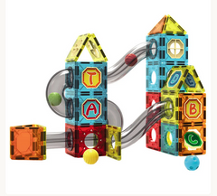 YERL Colorful Magnetic Slideway Blocks – 82pcs – Ages 3+