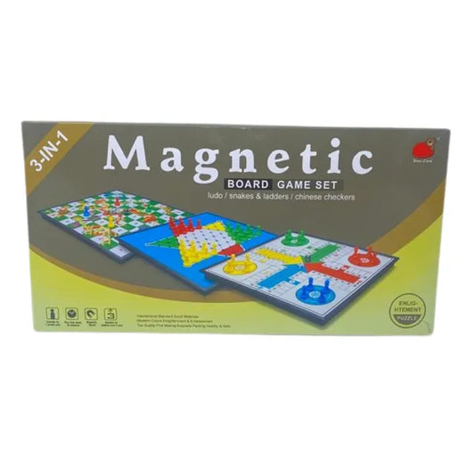 STEM 3-in-1 Folding Magnetic Board Game Set