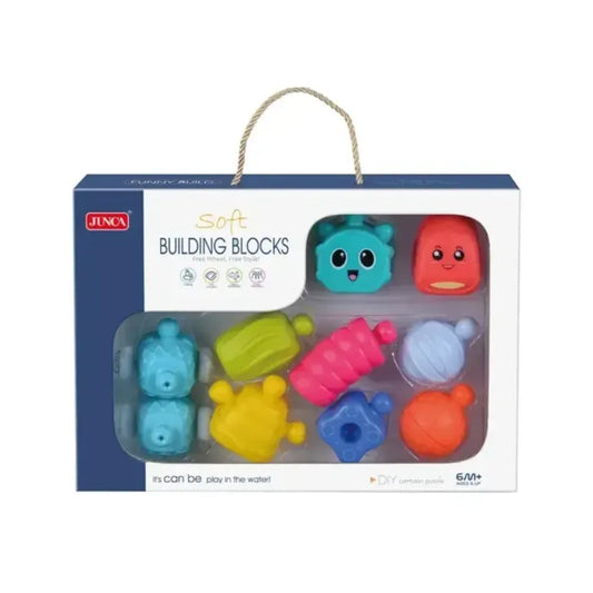 Junca 10PCS Soft Building Blocks - Ages 6M+