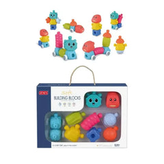 Junca 10PCS Soft Building Blocks - Ages 6M+