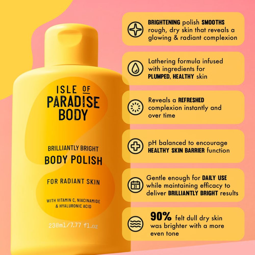 Isle of Paradise Exclusive Brilliantly Bright Body Polish 220ml