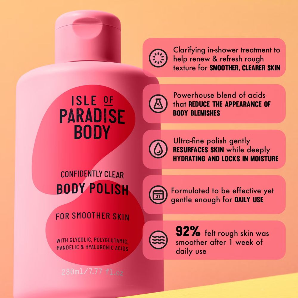 Isle of Paradise Exclusive Confidently Clear Body Polish 220ml