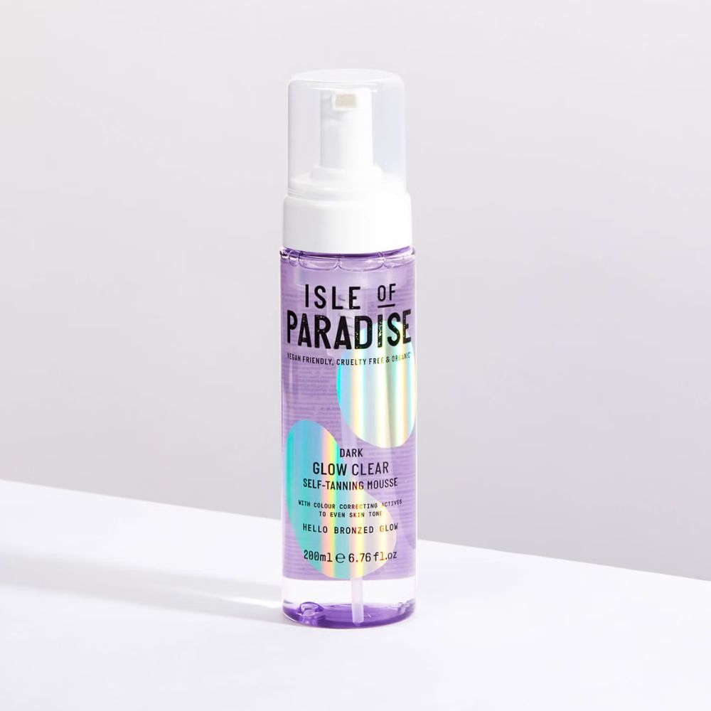 Isle of Paradise Glow Clear Self-Tanning Mousse - Dark 200ml