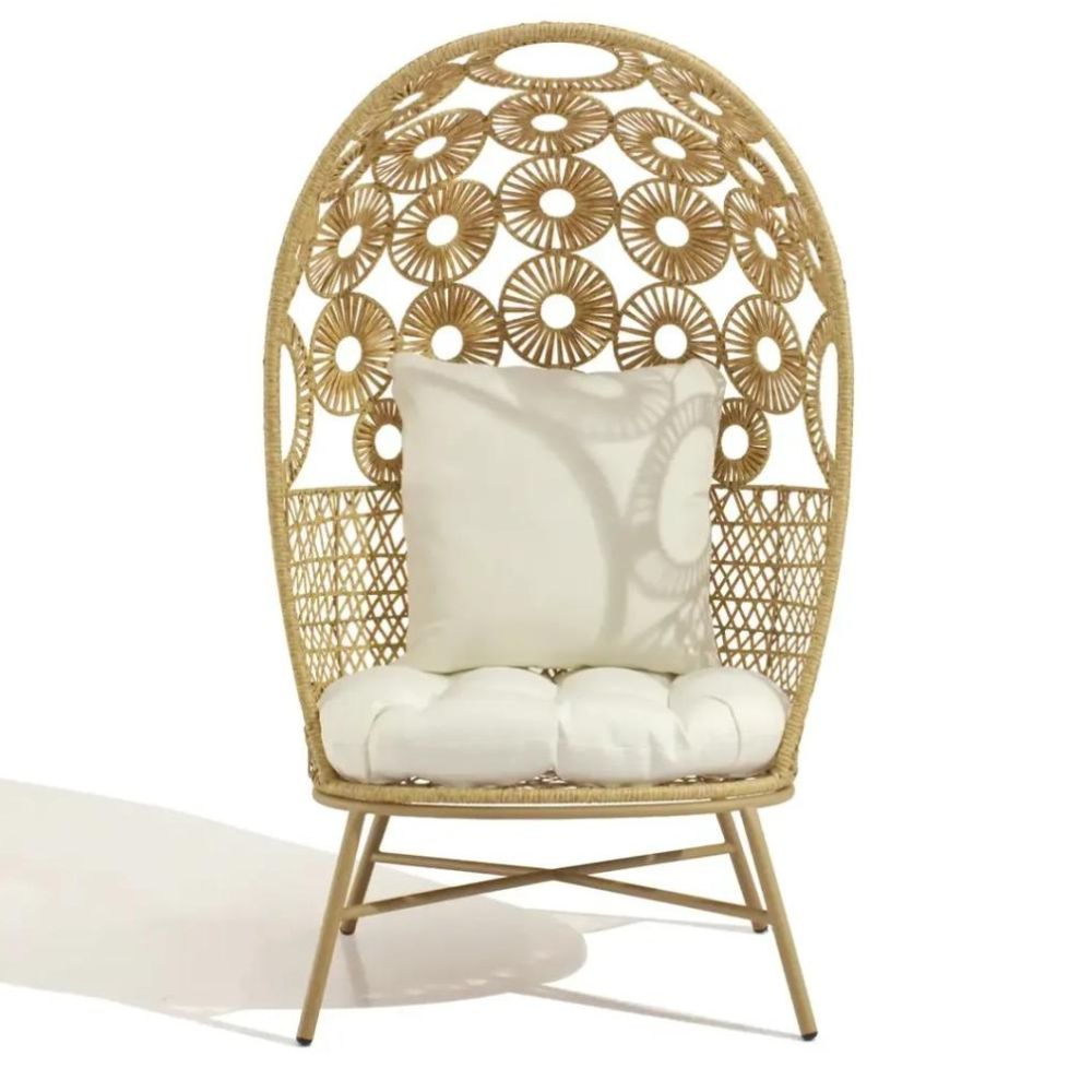 Hawaii Wicker & Steel Egg Chair