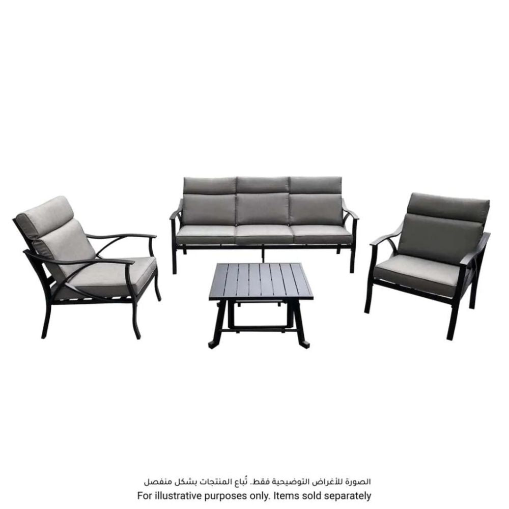 Emory Single-Seater Steel & Olefin Sofa (82 x 71 x 90 cm, 2 Pc.)