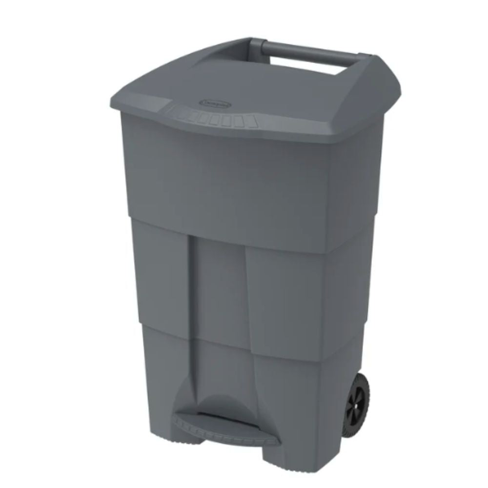 125L Step-on Waste Bin with Pedal & Wheels