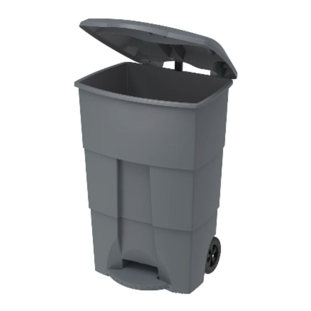 125L Step-on Waste Bin with Pedal & Wheels