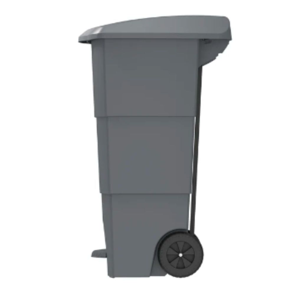 125L Step-on Waste Bin with Pedal & Wheels