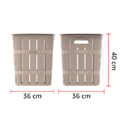 Cosmoplast Cedargrain Laundry Bin 33L