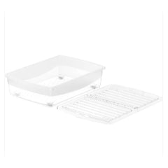 Cosmoplast Clear Plastic Underbed Storage Box with Wheels & Lockable Lid 45L
