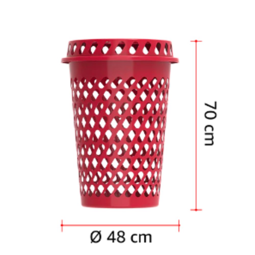 75L Round Tall Laundry Bin