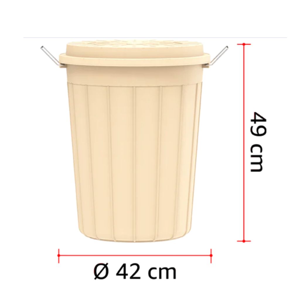 45L Round Plastic Drums with Lid