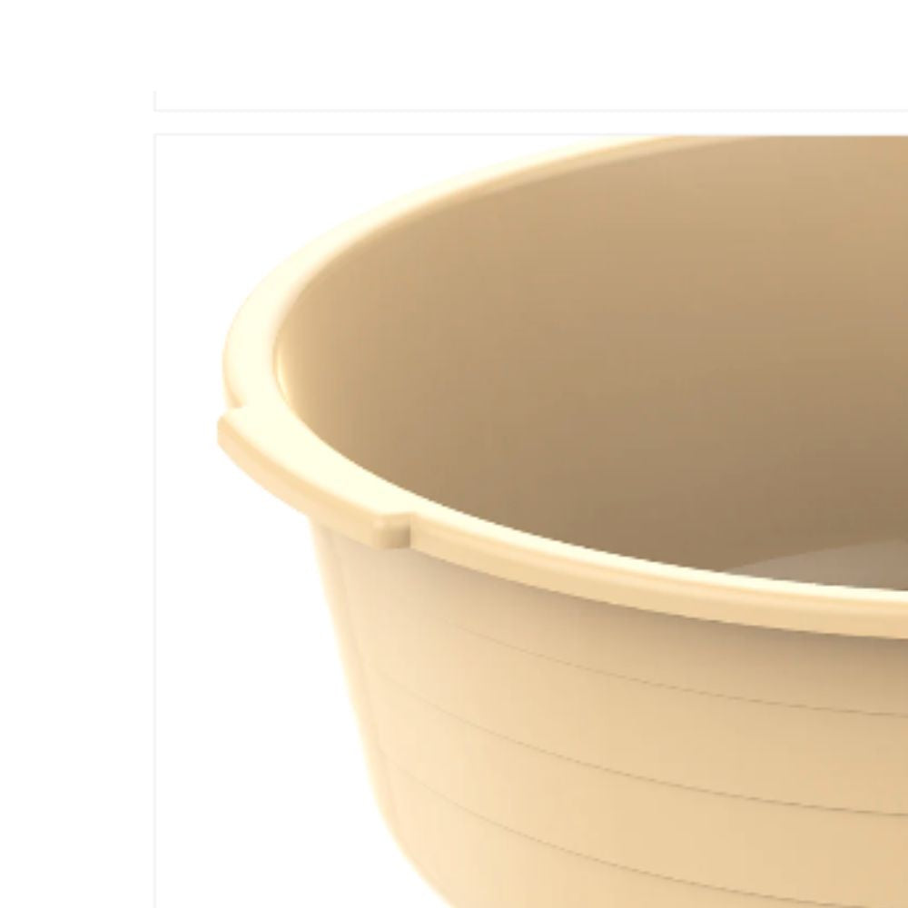 24" Round Plastic Basin Tub 34L