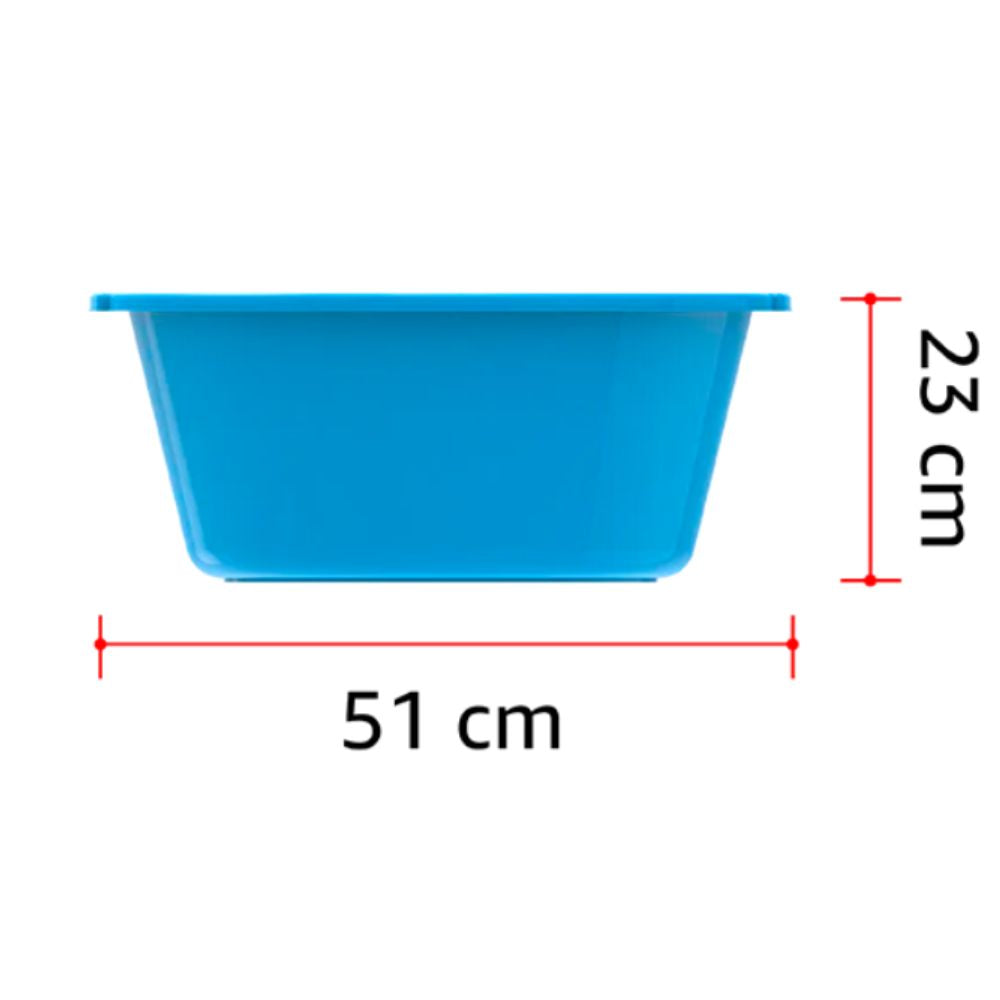 20" Deep Plastic Basin Tub 26L