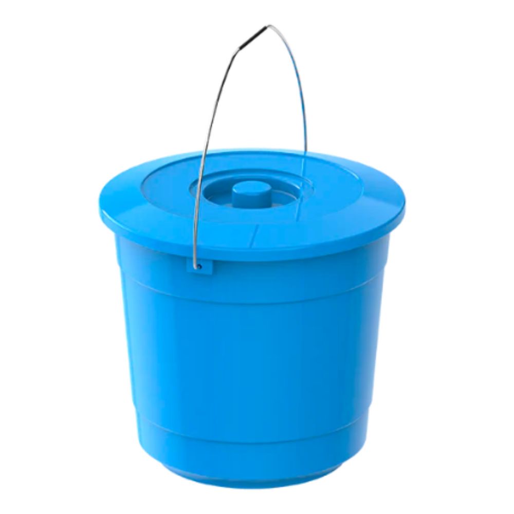 EX 15L Round Plastic Bucket with Steel Handle