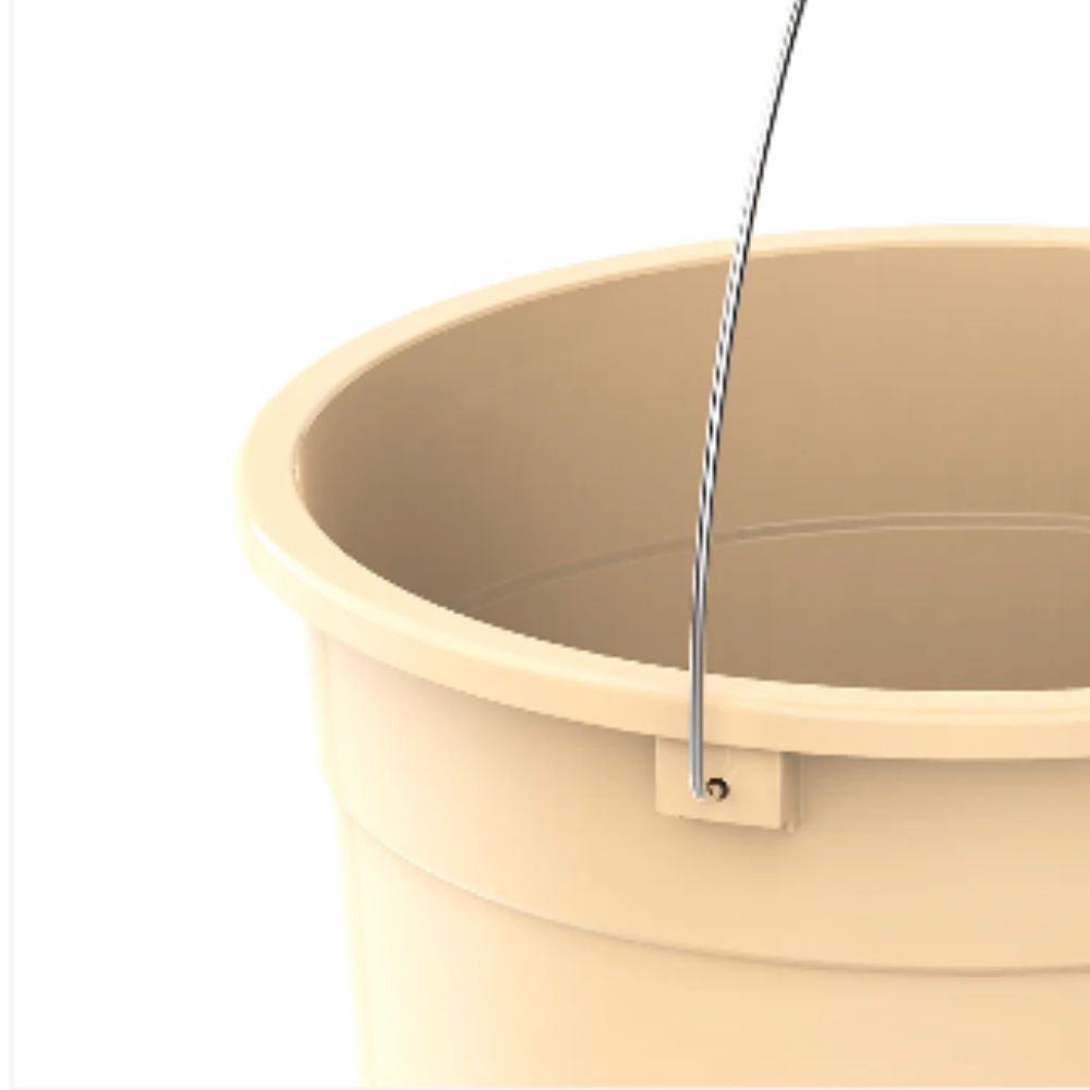 EX 10L Round Plastic Bucket with Steel Handle