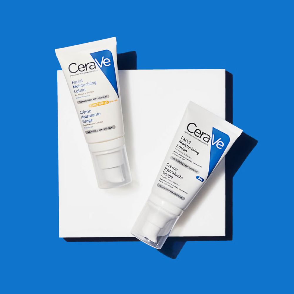 CeraVe PM Facial Moisturising Lotion with Ceramides for Normal to Dry Skin 52ml