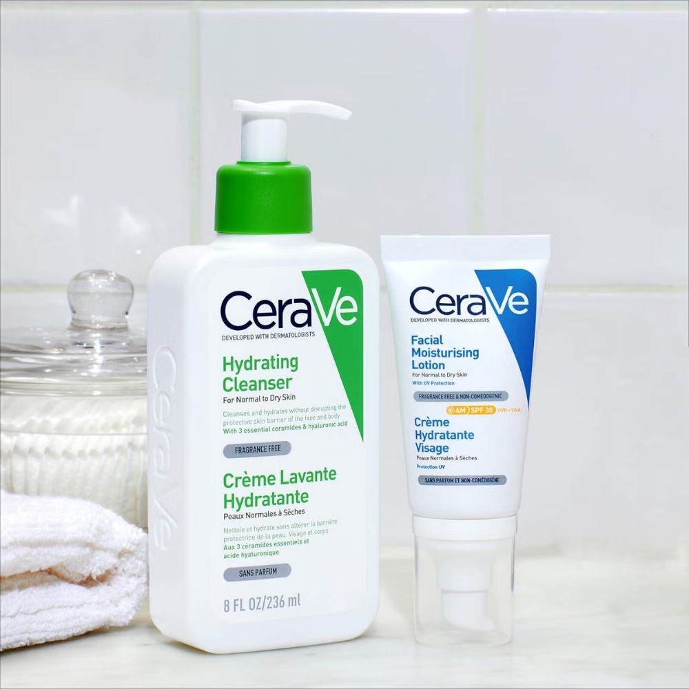 CeraVe AM Facial Moisturising Lotion SPF30 with Ceramides for Normal to Dry Skin 52ml