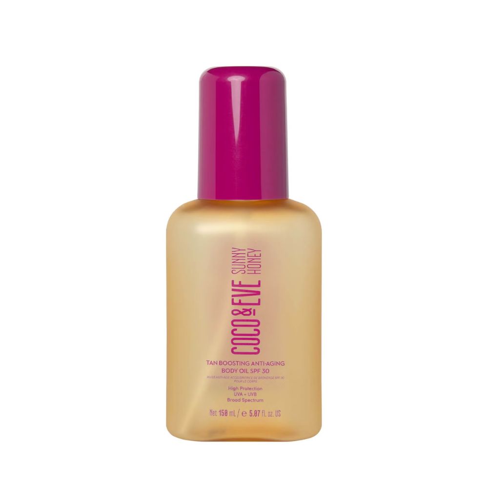 Coco & Eve Sunny Honey Tan Boosting Anti-Ageing Body Oil SPF 30 150ml