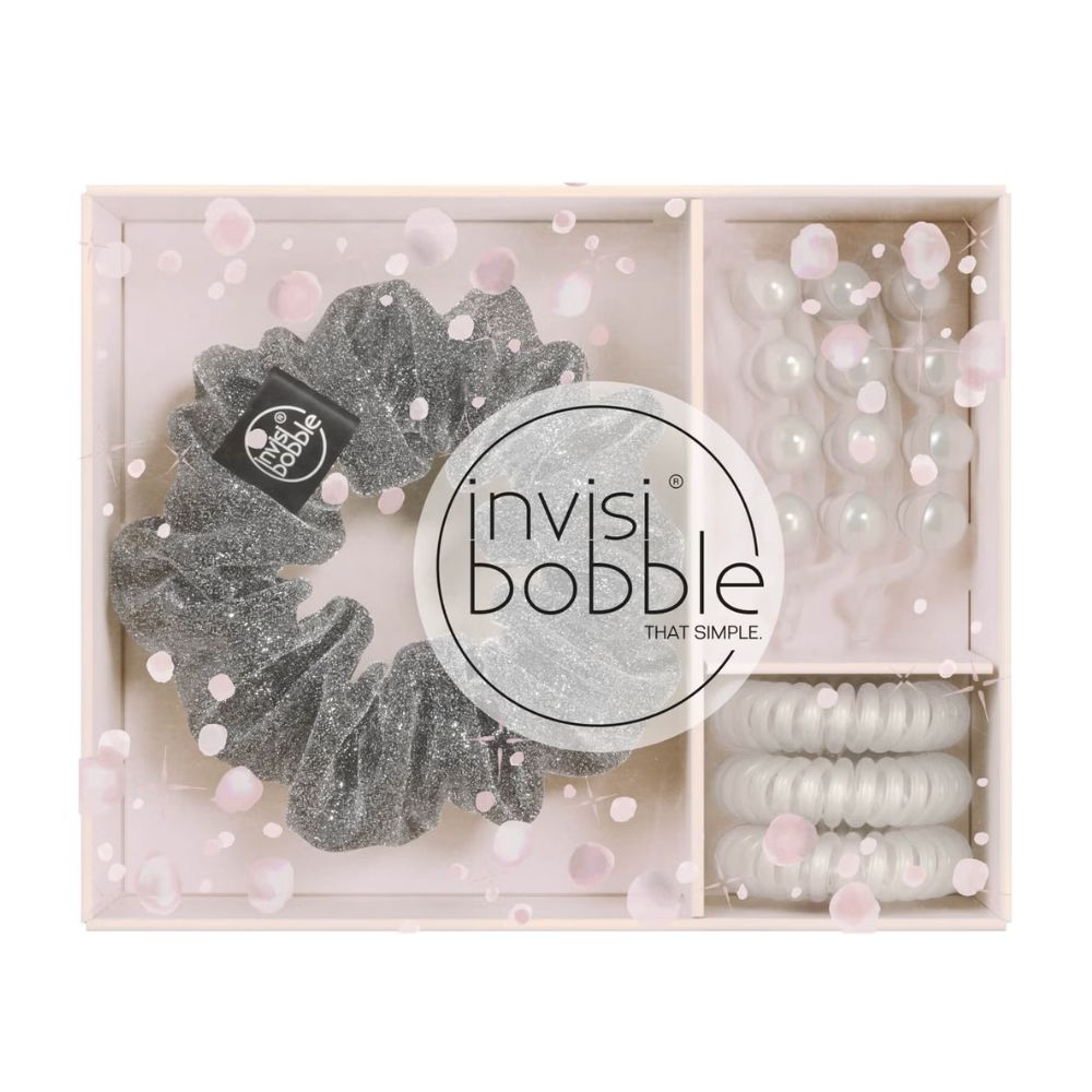 invisibobble Sparks Flying Trio Slim Hair Tie, Sprunchie Hair Tie and Waver Hair Clip