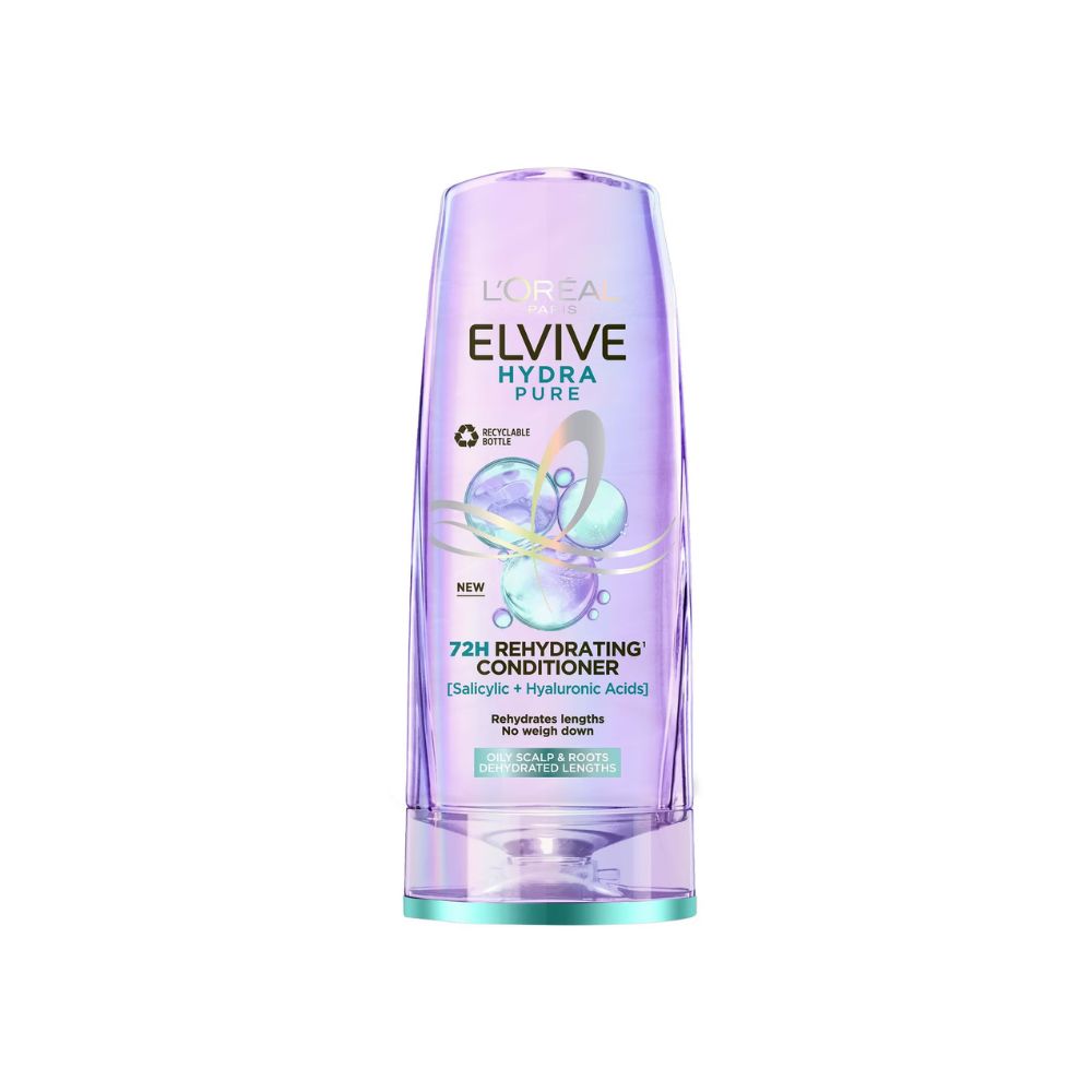 L'Oréal Paris Elvive Hydra Pure Scalp Serum, Shampoo and Conditioner Set for Oily Roots and Dehydrated Lengths