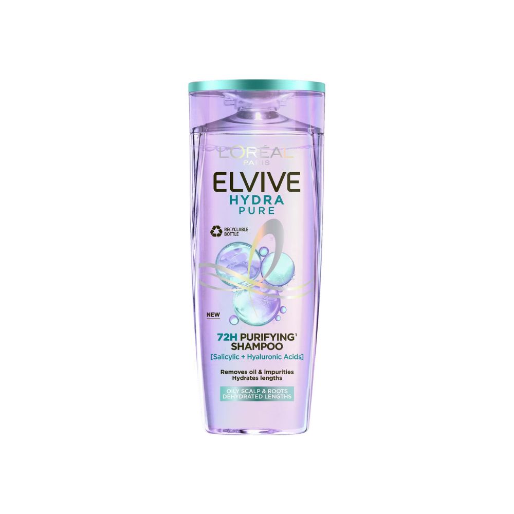 L'Oréal Paris Elvive Hydra Pure Scalp Serum, Shampoo and Conditioner Set for Oily Roots and Dehydrated Lengths