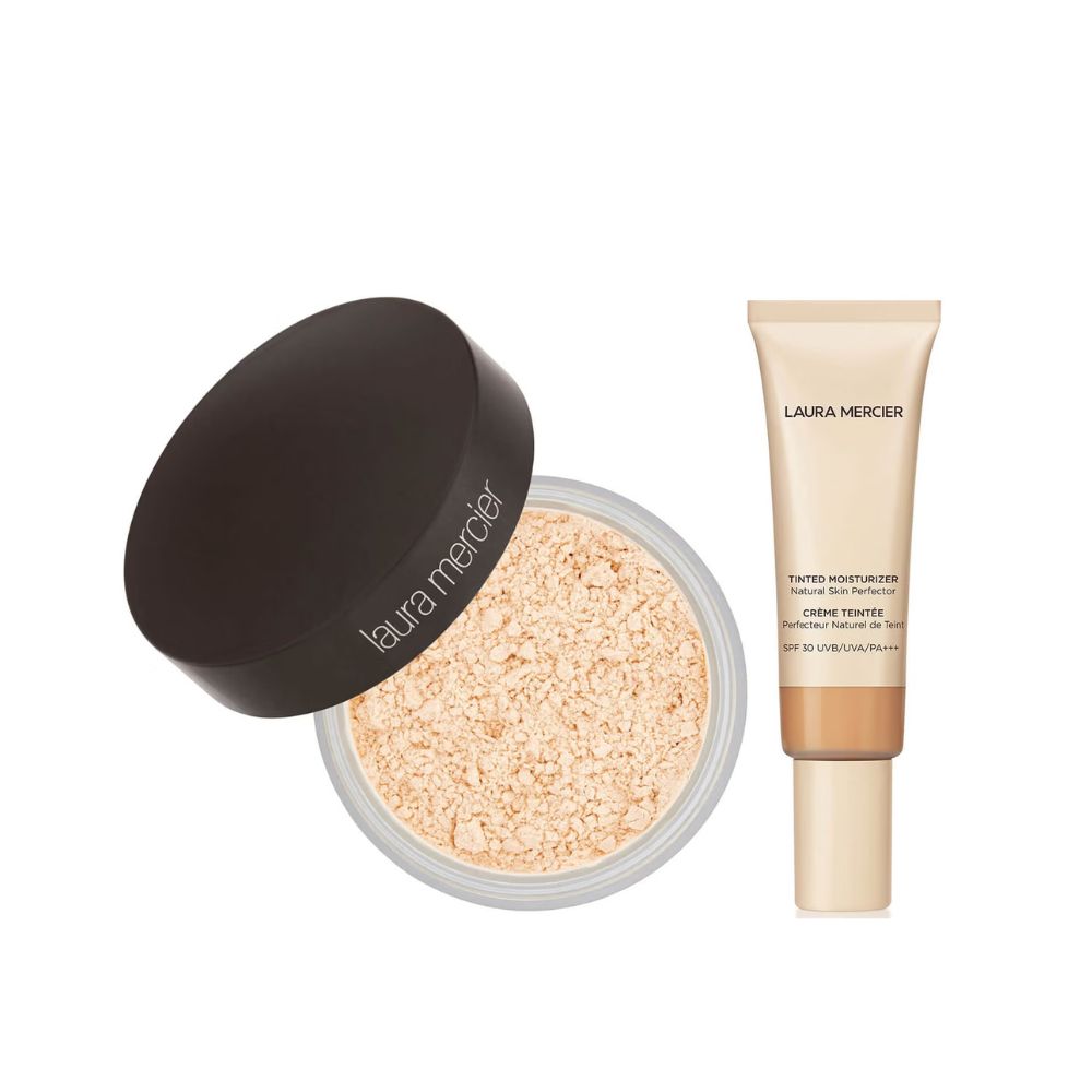 Laura Mercier Translucent Loose Setting Powder and Tinted Moisturiser Duo (Various Shades)