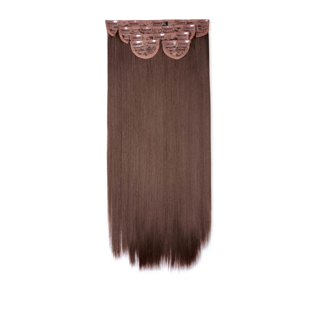 LullaBellz Super Thick 22" 5 Piece Straight Clip In Extensions (Various Shades)