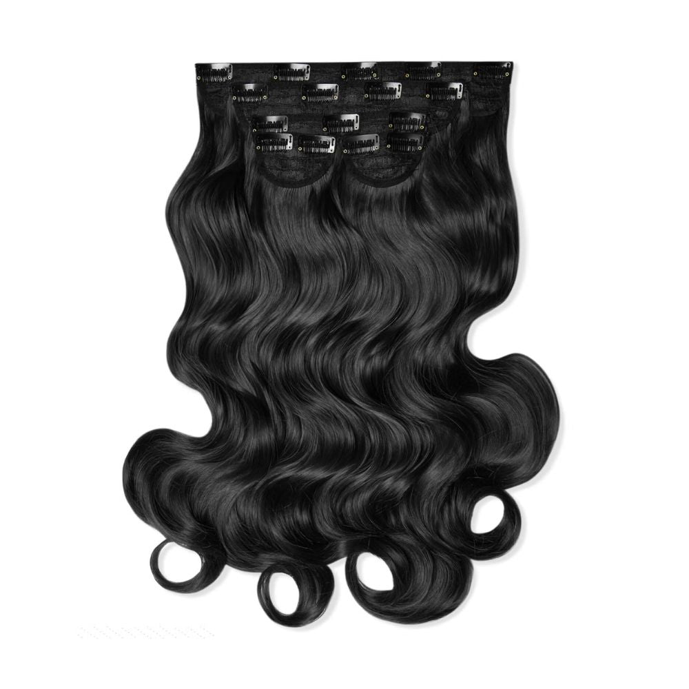 LullaBellz Super Thick 22" 5 Piece Curly Clip In Extensions (Various Shades)