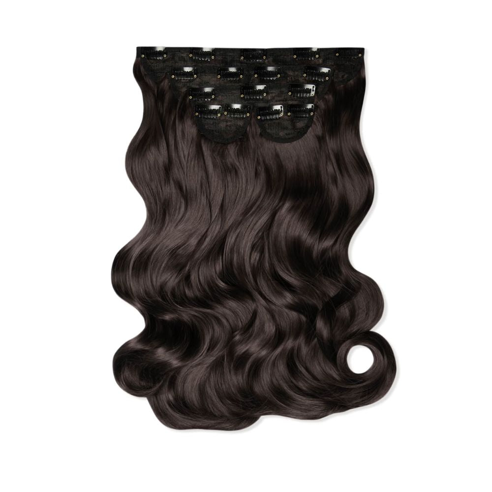 LullaBellz Super Thick 22" 5 Piece Natural Wavy Clip In Extensions (Various Shades)