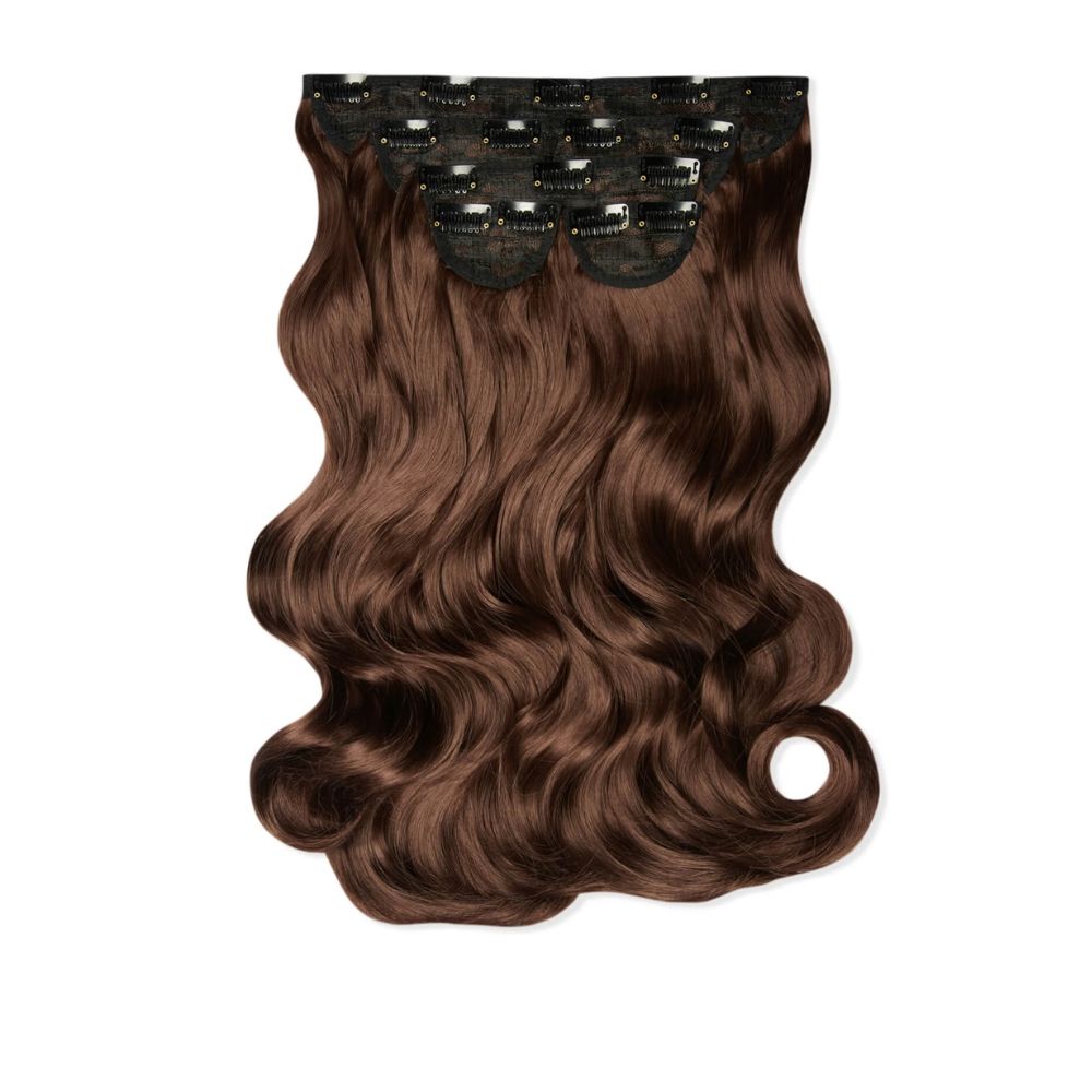 LullaBellz Super Thick 22" 5 Piece Natural Wavy Clip In Extensions (Various Shades)