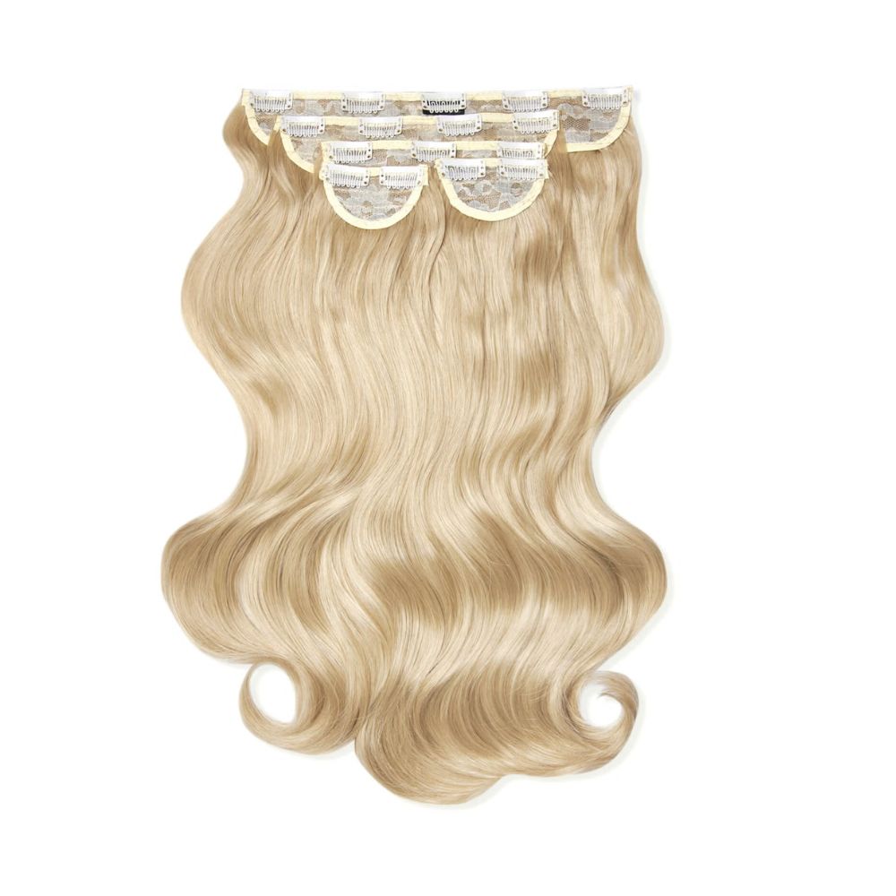 LullaBellz Super Thick 22" 5 Piece Natural Wavy Clip In Extensions (Various Shades)