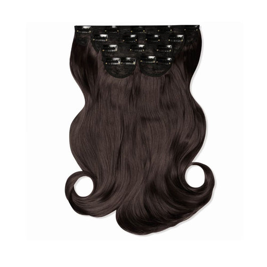 LullaBellz Super Thick 16" 5 Piece Blow Dry Wavy Clip In Extensions (Various Shades)