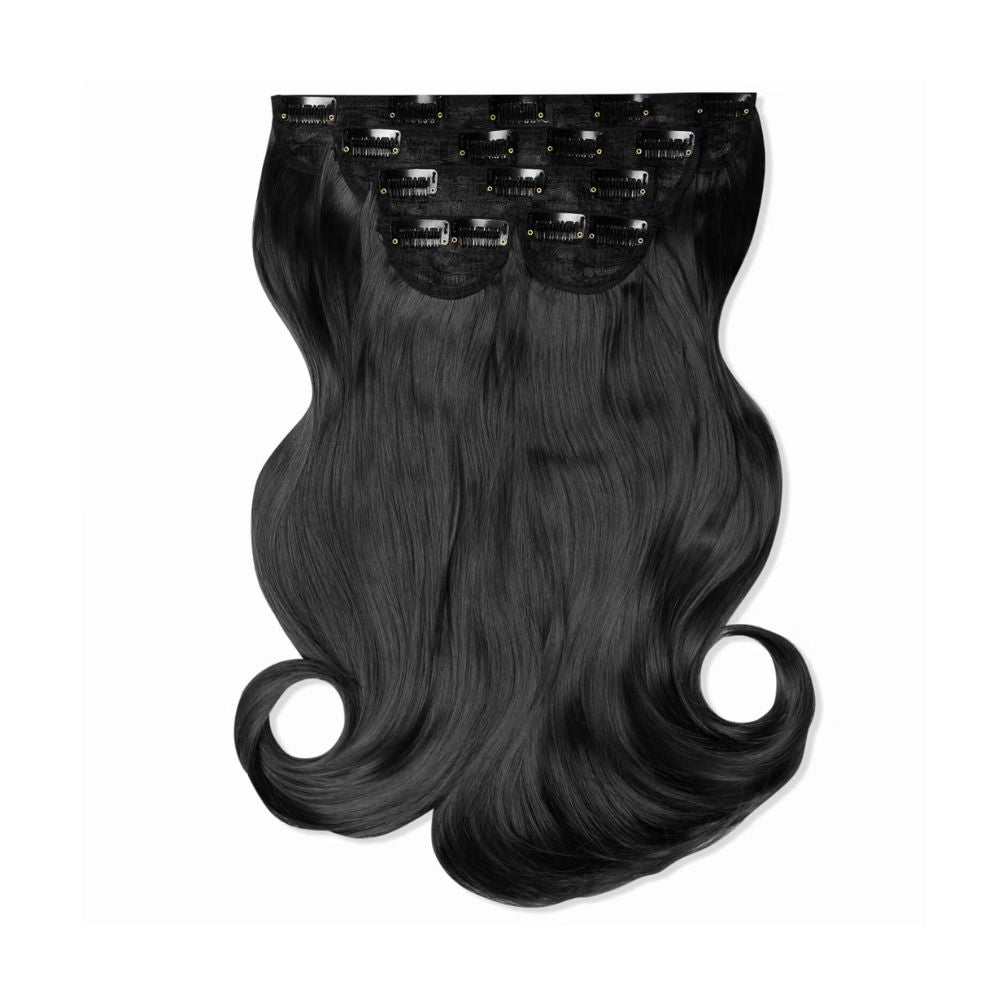 LullaBellz Super Thick 16" 5 Piece Blow Dry Wavy Clip In Extensions (Various Shades)