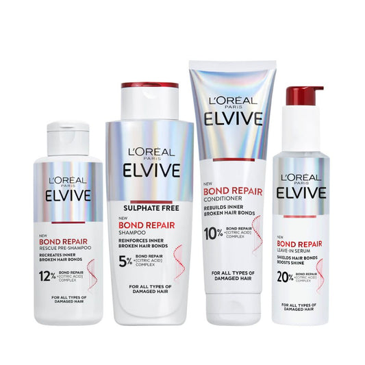 L'Oréal Paris Elvive Bond Repair Full Routine Bundle for Damaged Hair