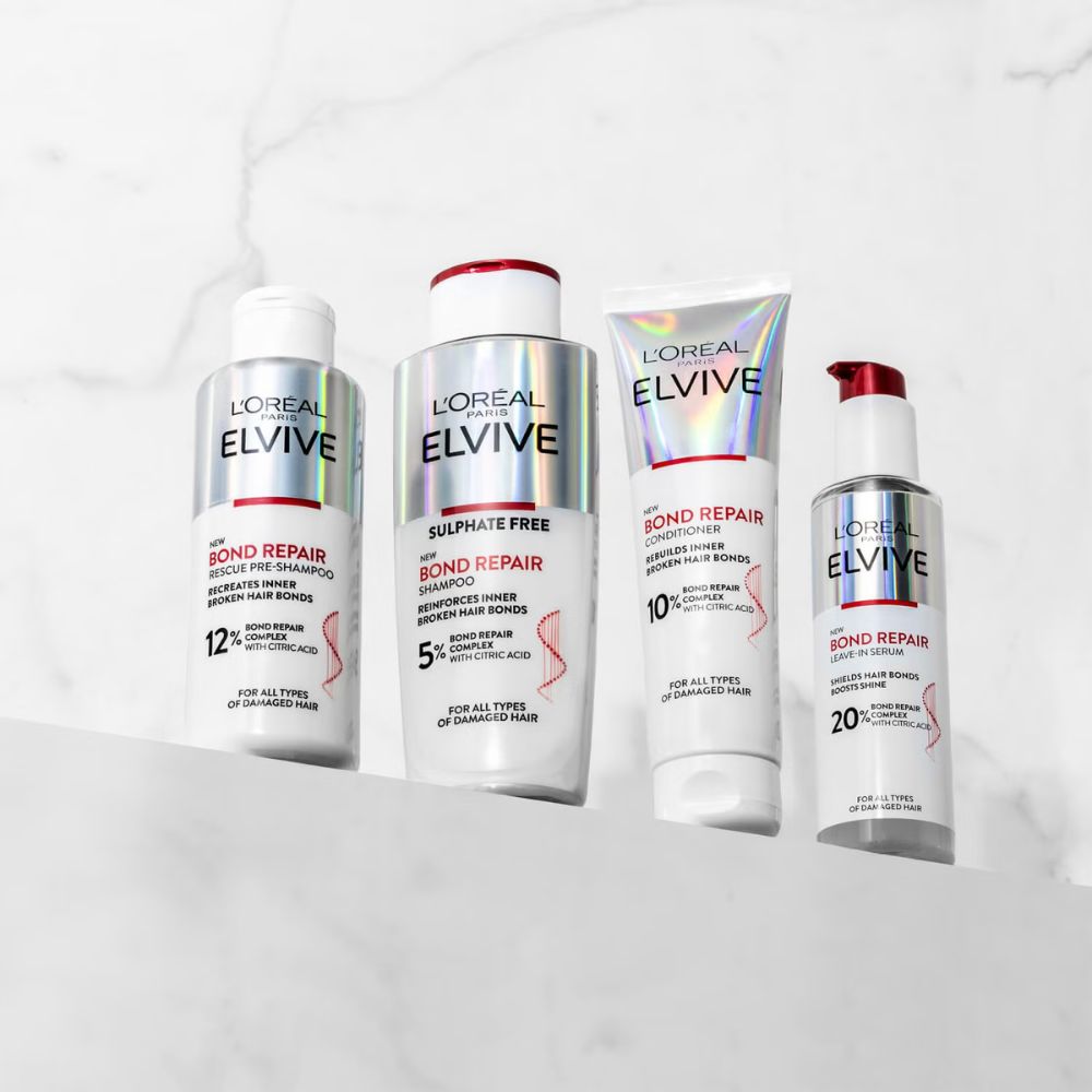 L'Oréal Paris Elvive Bond Repair Full Routine Bundle for Damaged Hair