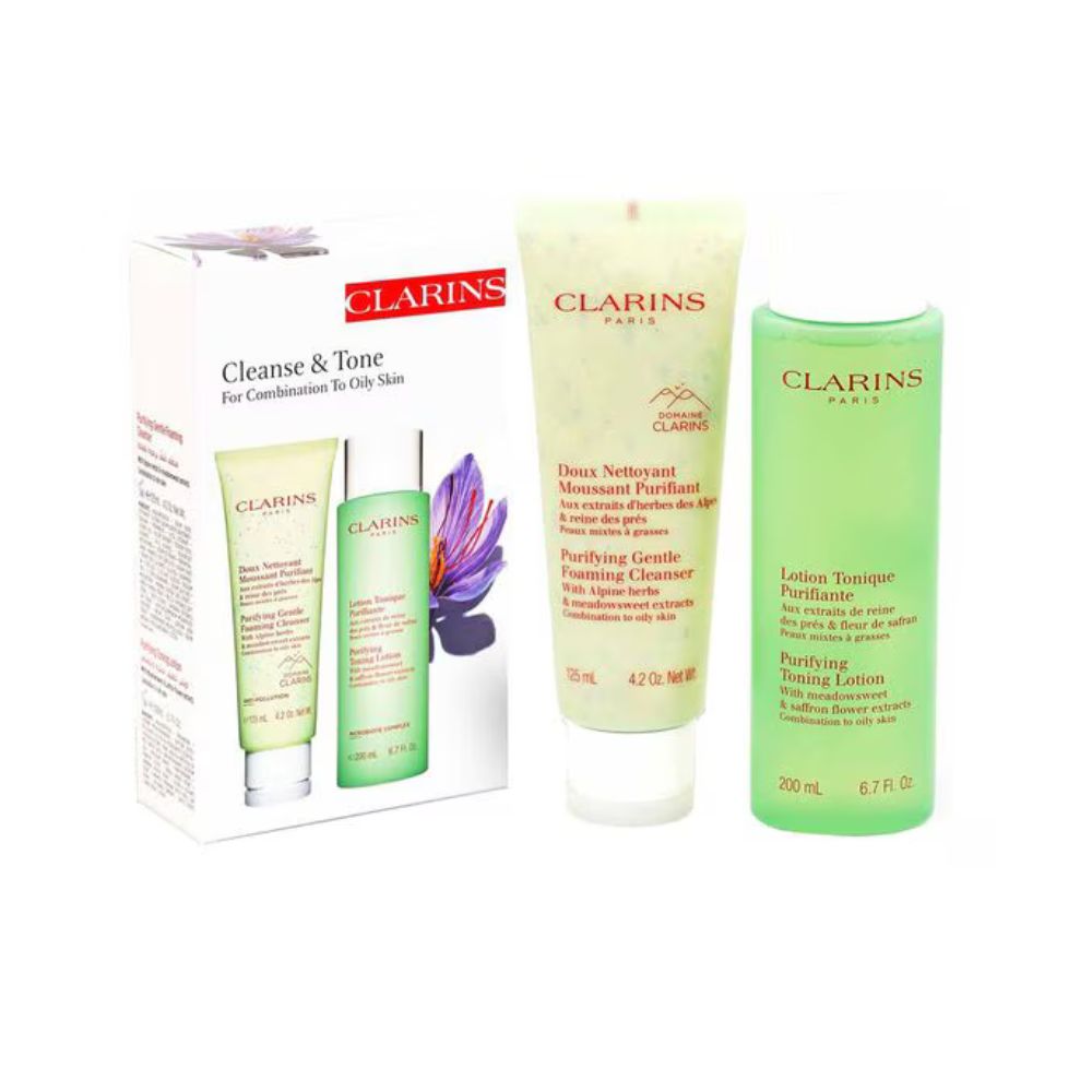 CLARINS Cleanse & Tone Set for Combination to Oily skin