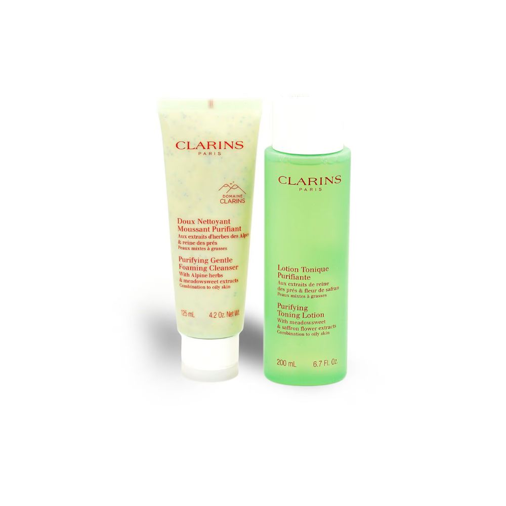 CLARINS Cleanse & Tone Set for Combination to Oily skin