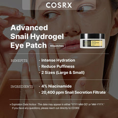 COSRX - Advanced Snail Hydrogel Eye Patch 60pcs