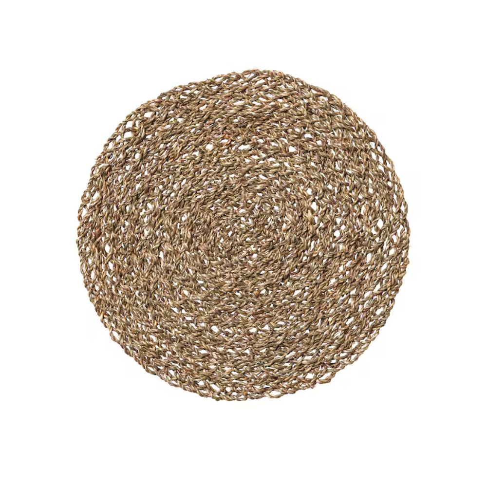 IKEA IHÅLLIG Place mat, natural/seagrass, 37 cm