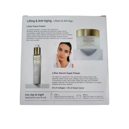 CHRISTIAN BRETON Lifting-Firming Routine Set, Liftox Cream 50ml, Liftox Serum 30ml