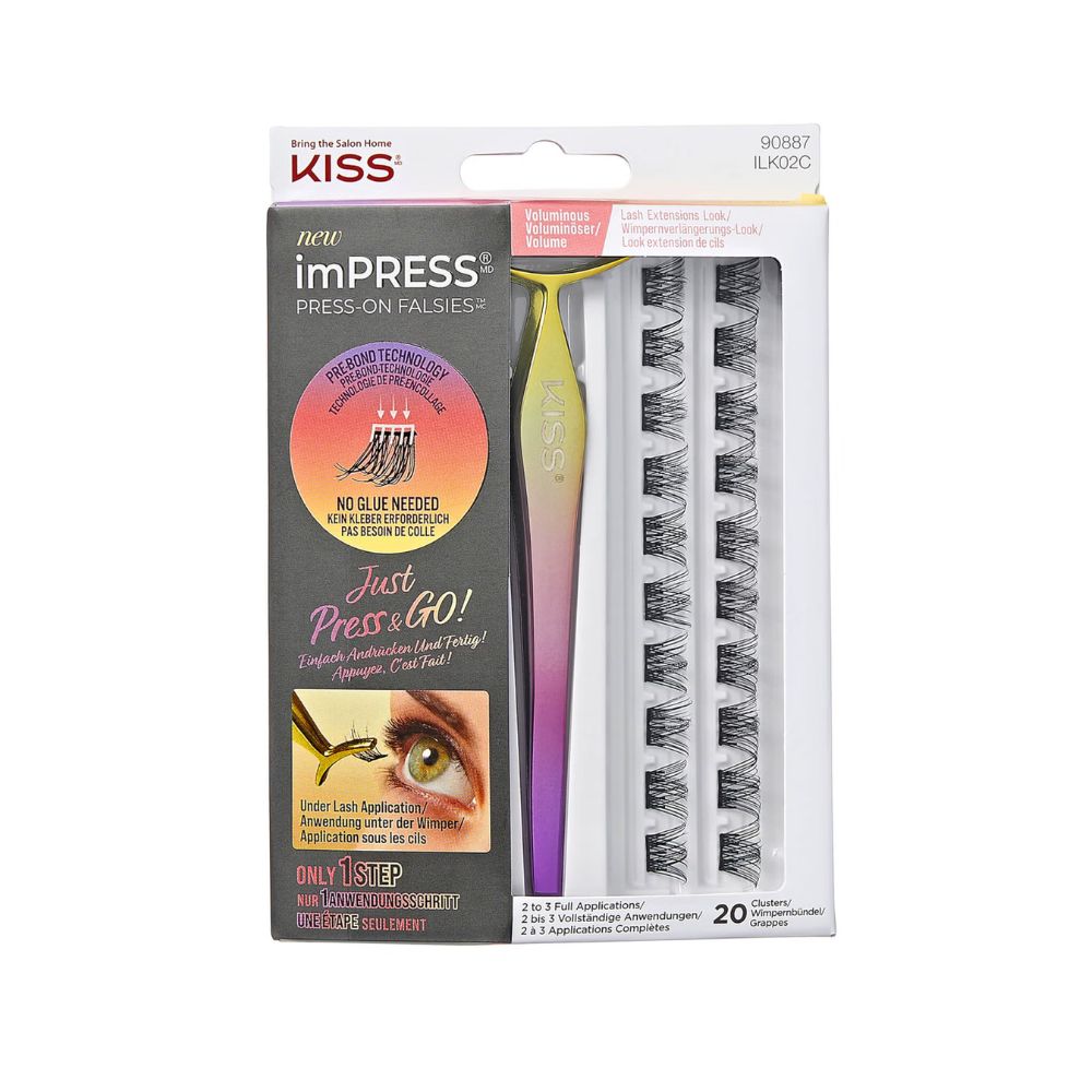 Kiss imPRESS Falsies Press-on False Lash Kit - Voluminous