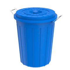 Cosmoplast Round Plastic Drums with Lid 70L