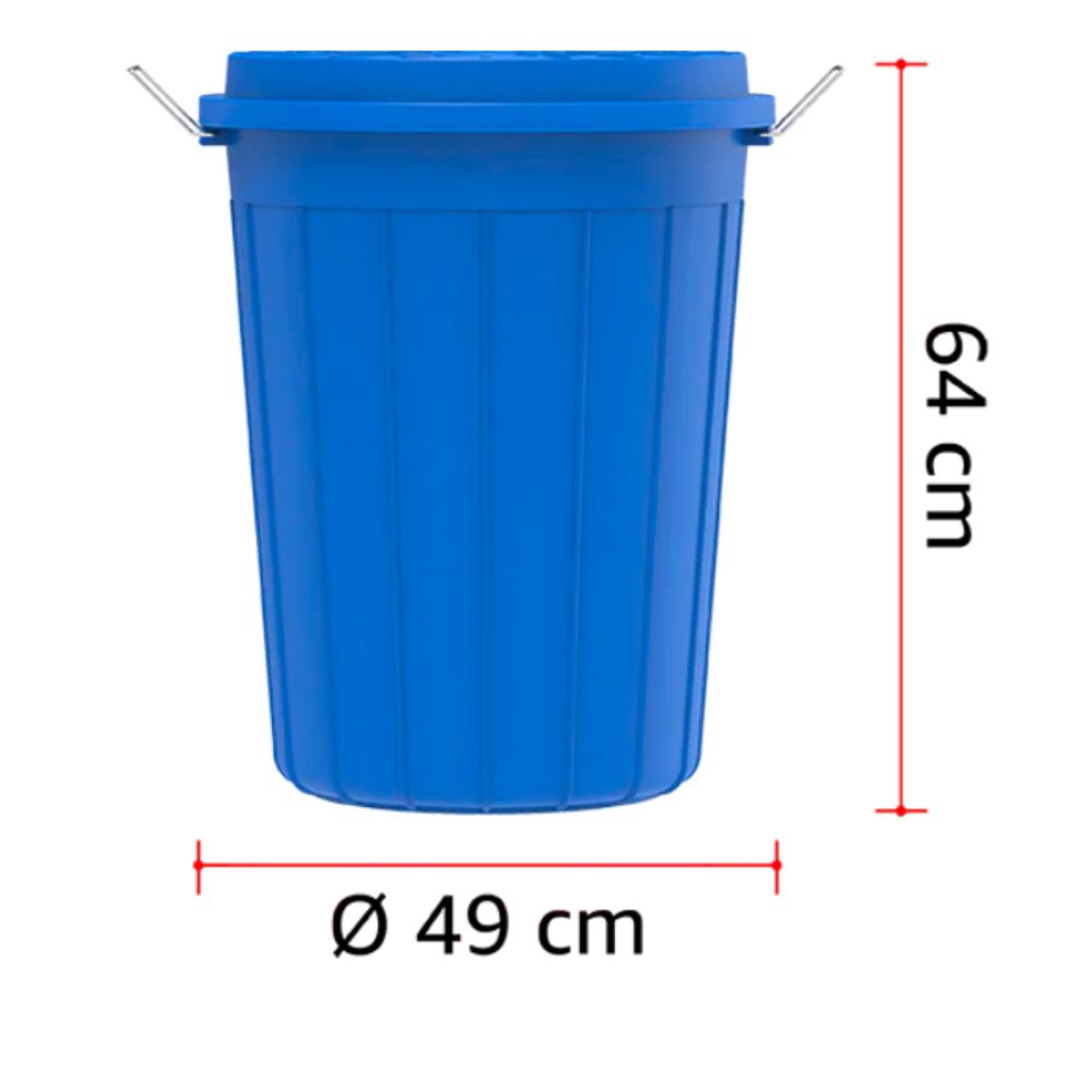 80L Round Plastic Drum with Lid